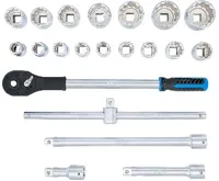 BGS Gola sada 3/4" 19,0 - 50,0 mm, 12ti hran, 21 dílů (4)