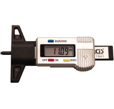 BGS Měřič hloubky profilu pneumatiky 0,00 - 28 mm, digitální