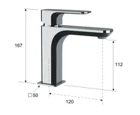 SAPHO SPY stojánková umyvadlová baterie, chrom (7)