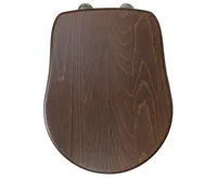 KERASAN RETRO WC sedátko Soft Close, ořech/bronz (4)