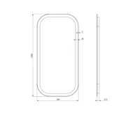 SAPHO MANOR zrcadlo s LED osvětlením 50x100cm (11)