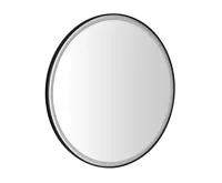 SAPHO KADRIS kulaté zrcadlo s LED osvětlením ø 80cm, černá mat