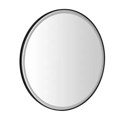 SAPHO KADRIS kulaté zrcadlo s LED osvětlením ø 80cm, černá mat