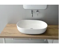 SAPHO CALEO keramické umyvadlo na desku, 60x42cm, bílá (3)