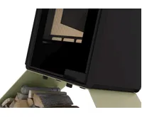 HS Flamingo Krbová kamna FLAMINGO DELUXE ® SENAI, olivová (21)