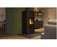 HS Flamingo Krbová kamna AQUAFLAM ® 12 s výměníkem - černá, základní regulace (13)