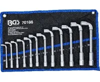 BGS Sada fajfkových průchodných klíčů, 8 - 19 mm, 12dílná