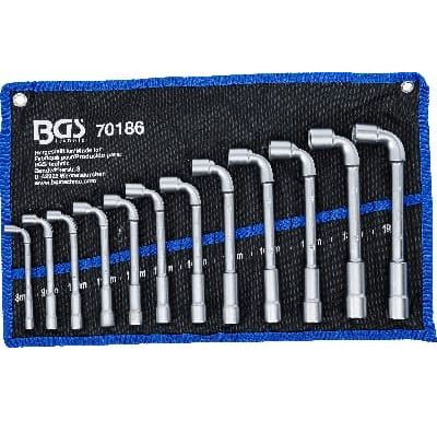 BGS Sada fajfkových průchodných klíčů, 8 - 19 mm, 12dílná