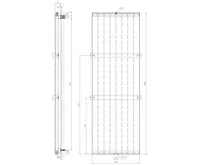 SAPHO MAGNIFICA otopné těleso 608x1806 mm, bílá s texturou (5)