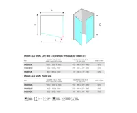 LIMA Sprchové dveře, čtverec, 100 cm, chrom ALU, sklo Čiré, dveře pivotové (5)