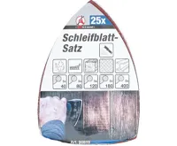 BGS Papíry brusné pro multifunkční brusku, 145x100 mm, K 40 - 400, 25dílná (2)