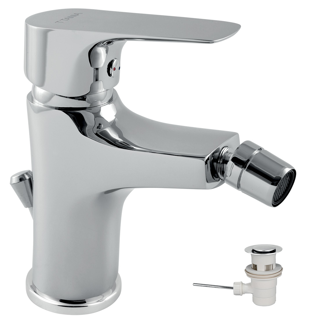 Novaservis bidetová baterie s výpustí titania nice chrom - 97011,0