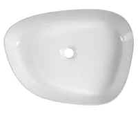 AQUALINE Keramické umyvadlo na desku, 55x42cm, bílá (4)