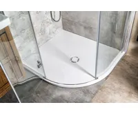 POLYSAN FLEXIA vanička z litého mramoru čtvrtkruh, s možností úpravy rozměru, 100x90cm, R550, levá (3)