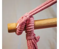 Závěsné křeslo DIONA s třásněmi starorůžová IWH-10190013 (6)