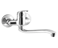 AQUALINE AQUALINE 35 nástěnná baterie, rozteč 100mm, ramínko ploché zvýšené, chrom