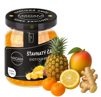 MADAMI s.r.o. Šťavnatý čaj Madami Tropické ovoce & Zázvor 55g