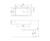 SAPHO ORION keramické umývátko 50,5x26,5cm, bílá (7)