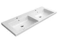GSI NORM keramické dvojumyvadlo 125x50cm, bílá ExtraGlaze GSI NORM keramické dvojumyvadlo 125x50cm, bílá ExtraGlaze