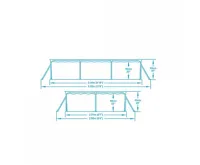 Bestway Bazén Steel Pro 3 x 2,01 x 0,66 m s kartušovou filtrací - 56411 (1)