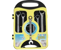 BGS Klíče očkoploché ráčnové 8,0 - 19,0 mm, sada 7 dílů,Hobby