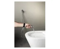 SAPHO Nástěnný ventil s ruční bidetovou sprškou a bezpečnostní pojistkou,kulatý,chrom (1)