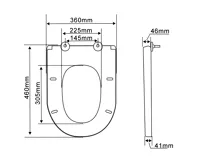 AQUALINE HYGIE WC sedátko, Soft Close, bílá (4)