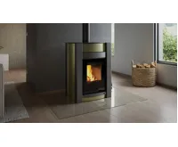 HS Flamingo Krbová kamna AQUAFLAM VARIO ® KALMAR 11/7kW olivová, elektronická regulace (21)