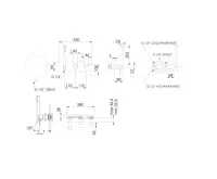 SAPHO PAX podomítková sprchová/vanová baterie s ruční sprchou, 2 výstupy, chrom (2)