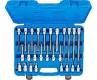 BGS Hlavice zástrčné XZN 26 dílů sada, délky 55-100-140-200 mm, M5-M14 (4)