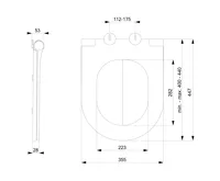SAPHO BRILLA WC sedátko, SLIM, Soft Close, latte mat (4)