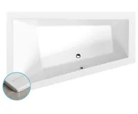 POLYSAN TRIANGL L SLIM asymetrická vana 180x120x50cm, bílá POLYSAN TRIANGL L SLIM asymetrická vana 180x120x50cm, bílá