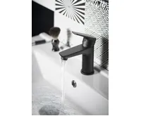 AQUALINE LOTTA stojánková umyvadlová baterie, černá mat (7)