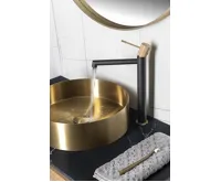 SAPHO SOLARIS stojánková umyvadlová baterie vysoká, černá/zlato mat (7)