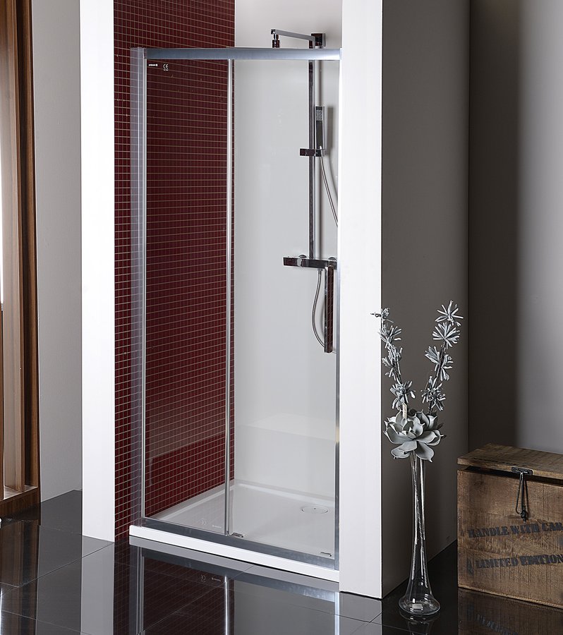 POLYSAN LUCIS LINE sprchové dveře 1400mm, čiré sklo