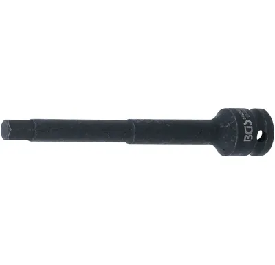 BGS Hlavice zástrčná, tvrzená, délka 150 mm, 12,5 mm (1/2"), vnitřní šestihran 10 mm - BGS 549