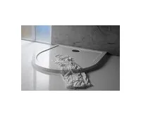 POLYSAN ISA 90 sprchová vanička z litého mramoru, půlkruh 90x90cm, bílá (1)