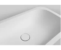 SILFRA IMPALA umyvadlová výpust 5/4“, click-clack, Rockstone zátka, bílá mat (4)