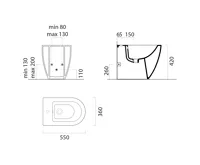 GSI PURA BIG bidet stojící 36x55cm, ghiaccio mat (4)