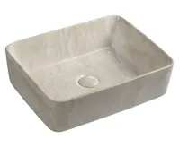 SAPHO DALMA keramické umyvadlo na desku, 48x38 cm, marfil