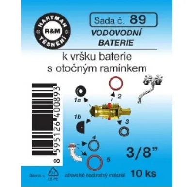 Hartman Sada č.  89: sada kompletní k vrškům baterií - 3/8"