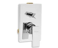 NOVASERVIS Vanová sprchová pod. baterie s přepínačem Titania CUBE chrom - 98850R,0
