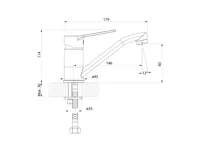 AQUALINE SINTRA umyvadlová baterie s otočnou hubicí, chrom (2)