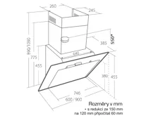 CATA Odsavač par EMPIRE VIP KD 526090 + DÁLKOVÉ OVLÁDÁNÍ (1)
