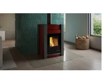 HS Flamingo Krbová kamna AQUAFLAM VARIO ® KALMAR 11/5kW červená, elektronická regulace (19)