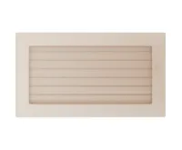 HS Flamingo Krbová mřížka 17x30 BASIC krémová s žaluzií HS Flamingo Krbová mřížka 17x30 BASIC krémová s žaluzií
