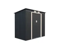 Zahradní domek ZEUS 2A 2,43 m2 antracit + podlahová konstrukce ZEUS 2A IWH-10230005 + IWH- (1)