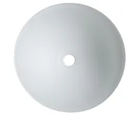 SAPHO TELICA skleněné umyvadlo na desku Ø 42cm, bílá mat (6)