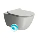GSI PURA závěsná WC mísa, Swirlflush, 36x55cm, cenere dual-mat