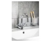 AQUALINE XENIA stojánková umyvadlová kohoutková baterie, chrom (1)